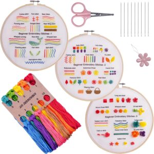 Embroidery Kit for Beginners Beginner Embroidery Stitch Practice Kit