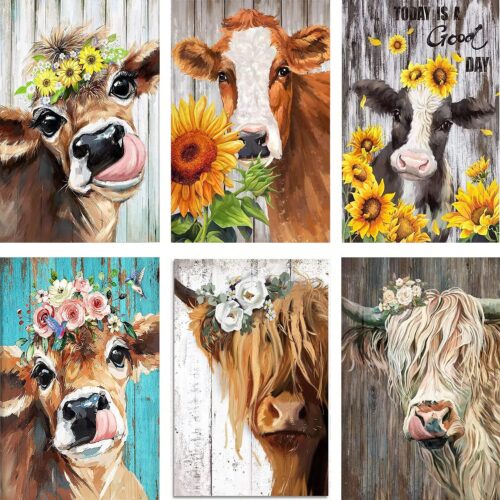 6 Pack Diamond Painting Kits for Clearance Adults DIY 5D Diamond Art Paint