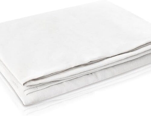 Muslin Fabric 100% Cotton Muslin Linen Fabric 59 inch x 5 Yards Medium Light Textile Bleached White Cotton Fabric by Yard for Sewing Apparel Cloth