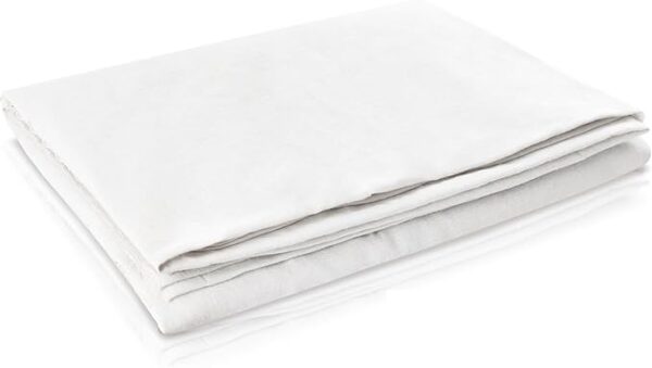 Muslin Fabric 100% Cotton Muslin Linen Fabric 59 inch x 5 Yards Medium Light Textile Bleached White Cotton Fabric by Yard for Sewing Apparel Cloth 1