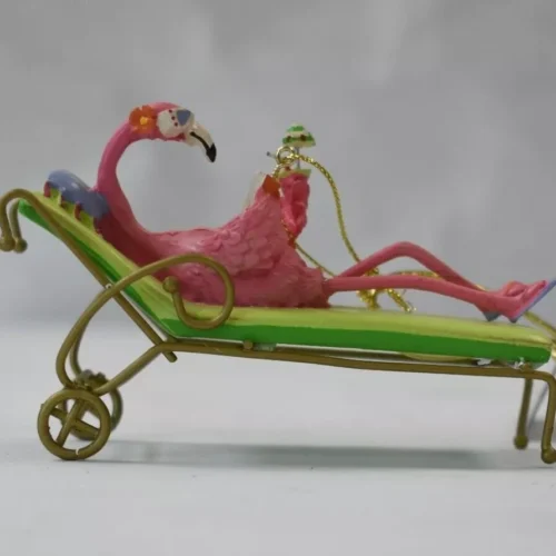 s-l1600 (49) Cape Shore Flamingo Beach Lounging Island Christmas Tree Ornament Decoration