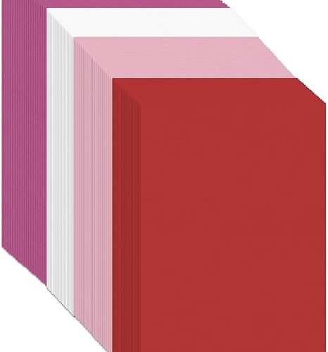 1 80 Pieces Valentine's Day Cardstock Thick Paper