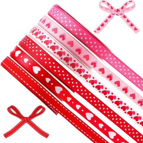 1 60 Yards 3/8" Valentine's Day Ribbon