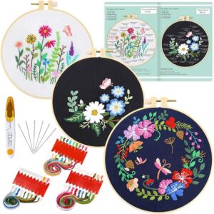 3 Sets Cross Stitch Kits forBeginners