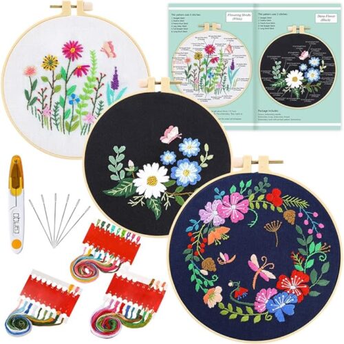 1 3 Sets Cross Stitch Kits forBeginners