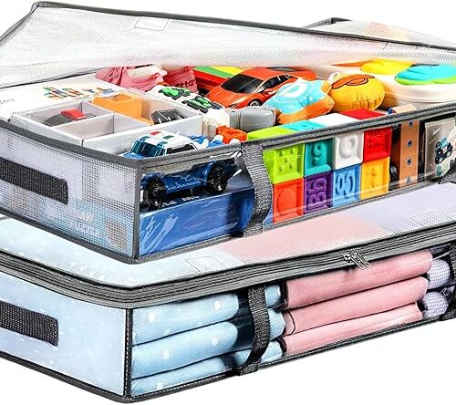 1 2 Pack Under Bed Storage Containers Bins