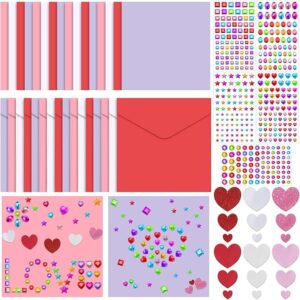 20 Pack Valentines Crafts Valentines's Day DIY Card Making Kit