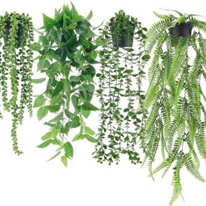 Artificial Ivy Vine Faux Eucalyptus Hanging Plants