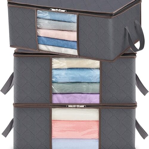 1 Clothes Storage Bag Foldable Storage Bin Closet Organizer