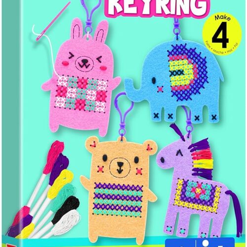 1 Needlepoint Embroidery Kit for Girls 5-13 Craft Kit Backpack Charms