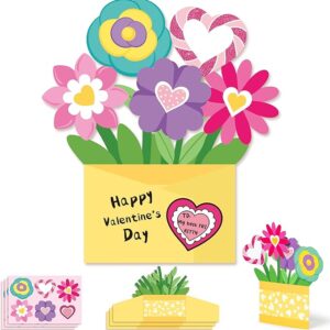 28PCS DIY Valentine's Day Flower Pot Craft Kit