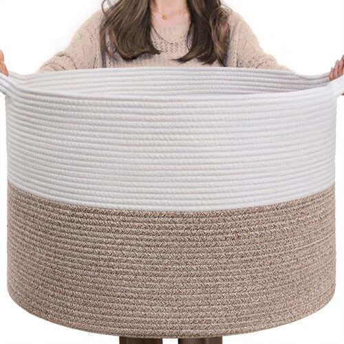 Woven Baby Laundry Blanket Basket