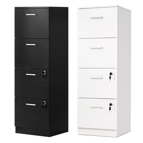 2/4-Drawer Organizer Vertical File Cabinet Office Storage