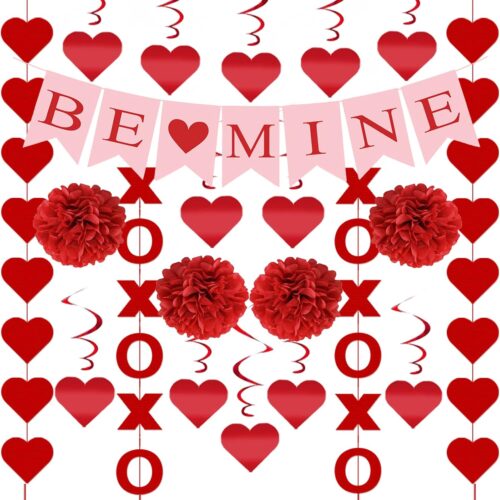 21Pcs Valentines Day Decorations Set Pre-Assembled