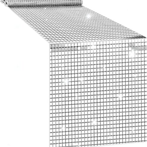 12 x 72 Inches Glitter Disco Party Table Runner