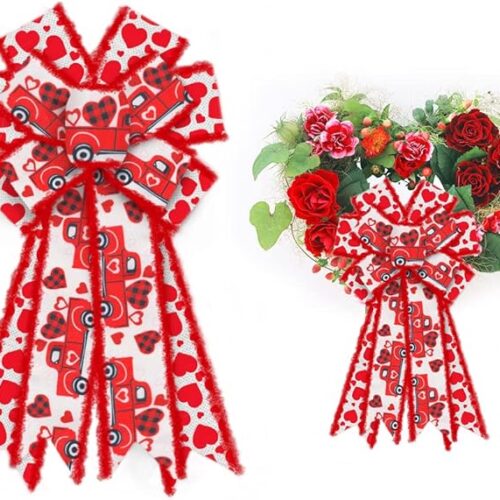 Large Valentine's Day Bows for Wreaths
