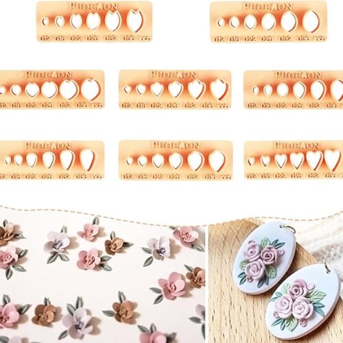 Mini Flower Petal Clay Cutters for Polymer Clay Jewelry