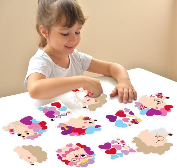 123Pcs Valentine's Day Hedgehog Craft Kit for Kids 3