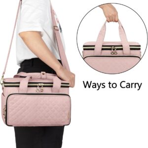Carrying Case Compatible with Cricut Joy, Travel Storage Bag for Craft Pen Set and Power Cord, Dusty Rose