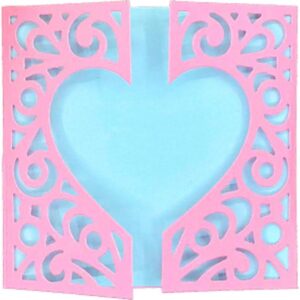 Valentine's Day Metal Heart Shaped Greeting Card Cutting Dies, Love Heart Die Cuts Embossing Stencils Template Mould for Card Making Scrapbooking and DIY Craft Album Paper Greeting Card Decor