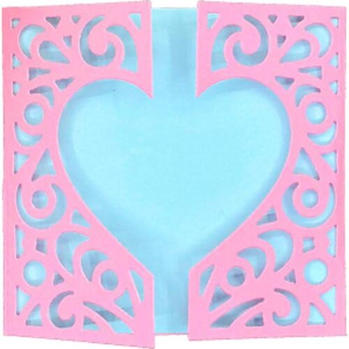 Valentine's Day Metal Heart Shaped Greeting Card Cutting Dies, Love Heart Die Cuts Embossing Stencils Template Mould for Card Making Scrapbooking and DIY Craft Album Paper Greeting Card Decor