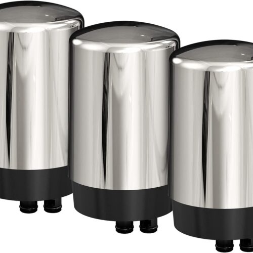 Premium 3-pack Chrome Faucet Water Filter Replacement for BRITA faucet system