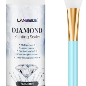 Updated Diamond Painting Sealer 200ML with Silicone Brush