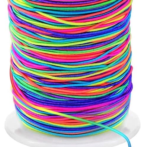 61kexNVS1CS._AC_SL1001_ (1) 1mm Stretchy Bracelet String, Sturdy Rainbow Elastic String Elastic Cord for Jewelry Making, Necklaces, Beading and Crafts