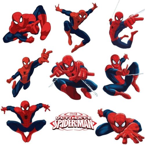 71psOqa1a5L._AC_SL1005_ Spiderman Sticker Pack for Kids Room Wall Decor