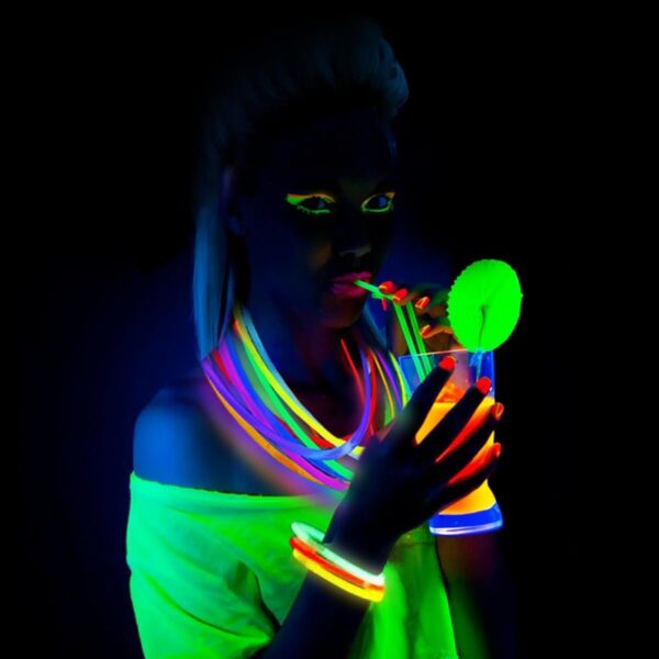 Premium Bright Glow Sticks Bulk Party Pack for Halloween -Glow in The Dark Party Supplies- 205 Pcs-Eye Glasses-Bracelets- Necklaces- Neon Accessories-Glow Party Pack -Kids Party Favors 3