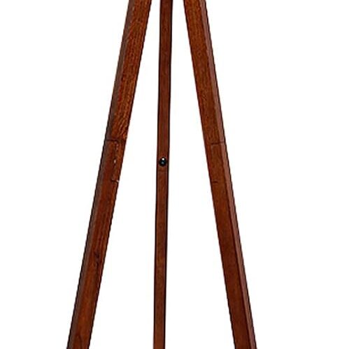 51n7e6+slTL._AC_SL1500_ Wood Tripod Floor Lamp, Mid Century Standing Lamp, Modern Design Studying Light for Living Room, Bedroom, Study Room and Office, Flaxen Lamp Shade with E26 Lamp Base Brown