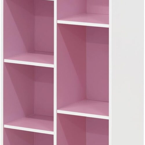 619GL8hv7SL._AC_SL1500_ 7-Cube Reversible Open Shelf, White/Pink 11048WH/PI