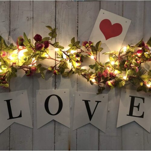 71Ex0myeDpL._AC_SL1200_ 20 LED Rose Flower String Lights 7.2ft Artificial Flower Garland with Fairy Lights Rose Vine Lights for Valentines Day Garden Party Wedding Table Decor Thanksgiving Christmas Decor Lights