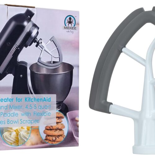 71HUCilVsZL._AC_SL1500_ Flex Edge Beater for KitchenAid Mixer - Tilt-Head Stand Mixer 4.5-5 Quart KitchenAid paddle attachment - KitchenAid flex edge beater with Silicon Edge Bowl Scraper, Mixer Accessories & Attachments