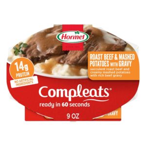 Roast Beef & Mashed Potatoes With Gravy Microwave Tray, 9 Ounce (Pack of 6)