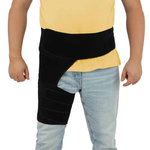 81MU5I07I5L._SL1500_ Plus Size Hip Brace Thigh Compression Sleeve | Hip Sciatica Pain Relief Device Brace | Hamstring Groin Compression Sleeve Wrap | Sciatic Nerve Relief | Hip Support Brace for Women & Men | X-LG / RIGHT