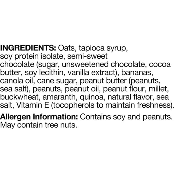 Breakfast, Healthy Snack Bar, Peanut Butter Banana Dark Chocolate, Gluten Free Breakfast Bars, 8g Protein, 1.76 OZ Packs (6 Count) 3