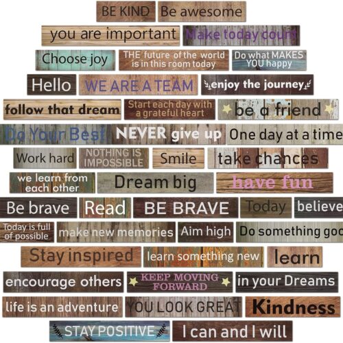81mTSoNPiAL._AC_SL1500_ 42 Pcs Growth Mindset Inspirational Posters Banners Motivational Posters for Classroom Bulletin Board Decor Home Classroom Motivational Gallery Teacher Door Signs(Farmhouse Style)