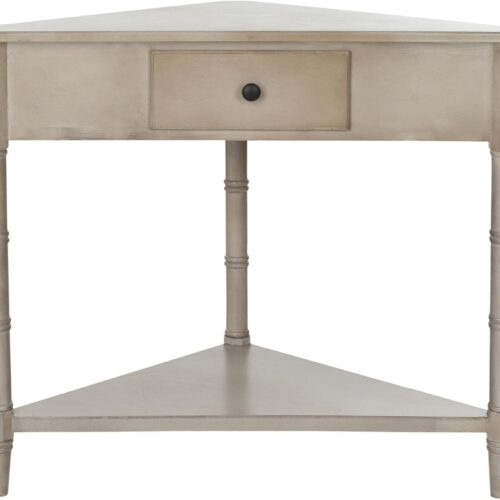 1 American Homes Collection Gomez Vintage Grey Corner Table