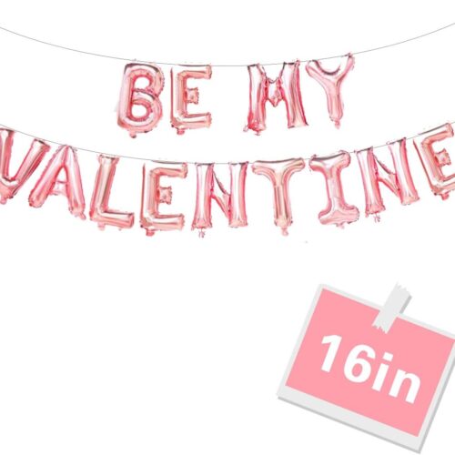 Valentine's Day Balloon, 16in Rose Gold, Decorations Supplies Banner