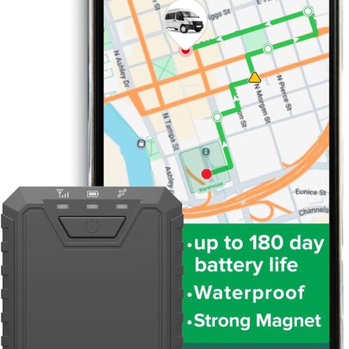 GPS Tracker for Vehicles up to 12 Months Waterproof Magnetic Asset Real time Tracker 4G LTE Long Battery Life 2-12 Month, Unlimited Distance, Subscription Required, Speed Monitor, Geofence