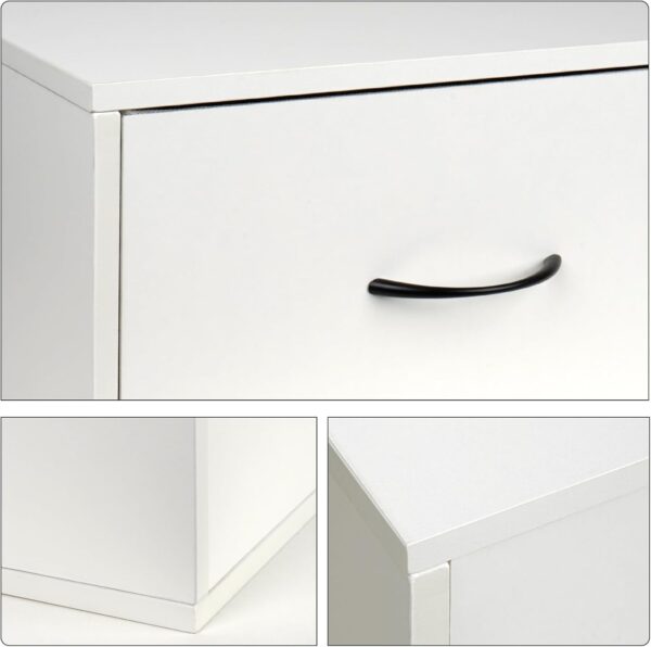 Floating Nightstand Shelf with Drawer, Bedside Shelf Wall Mounted Nightstand, White Bed Side Table/Night Stand with Drawer, Small Wall Shelves for Bedroom Modern Decor 3