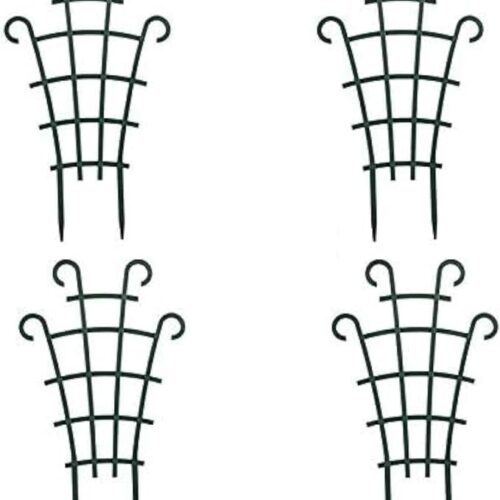 Trellis for Potted Plants, Stackable Small Indoor Plant Trellis for Climbing Plants Outdoor for Vine Ivy Hoya Houseplants Flower Plant Support, 4 Pack