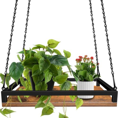 indoor wooden plant hanger 16 inch