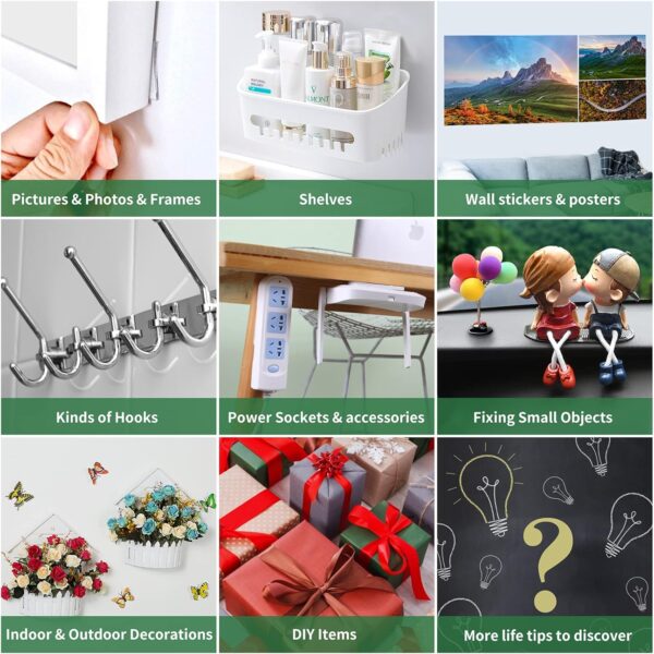 Double Sided Tape Heavy Duty(Extra Large 16.5FT), Nano Adhesive Mounting Tape Wall Decor,Sticky Picture Hanging Adhesive Strips Poster Tape 3