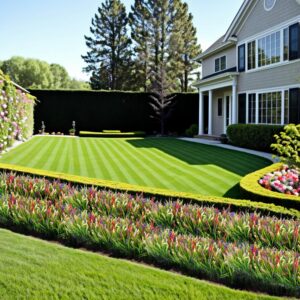 Artificial Faux Plants Outdoor Spring Decorations, Summer Fake Monkey Grass for Outside Porch Patio, No Fade Realistic Greenery Plant, UV Resistant Artificial Shrubs for Courtyard Window Garden