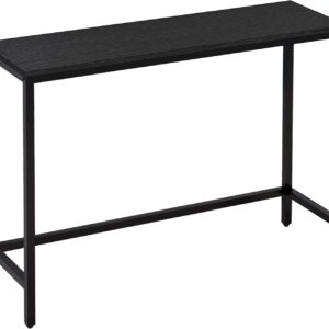 39.4” Console Table, Hallway Entrance Table Sofa Table Behind Couch, for Living Room, Entryway, Easy Assembly, Accent Table, Black