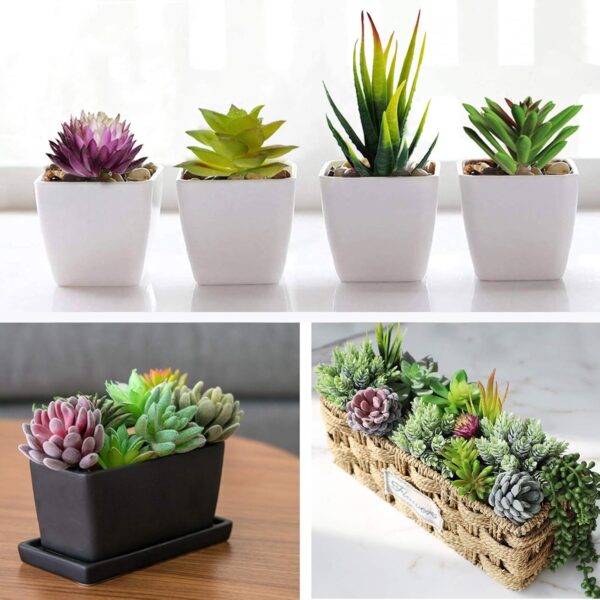 Artificial Succulent Plants - 16 Pcs Set Faux Succulents Unpotted Fake Succulent Plants, Premium Crafting DIY Floral Decor for Home Garden Office Party 3