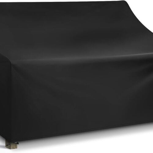 1 Patio Sofa Cover Waterproof, 3-Seater Outdoor Sofa, Heavy Duty Deep Lounge Loveseat, Large Lawn Furniture with Air Vent, 82.6’’ W x 39’’ D x 28’’ H