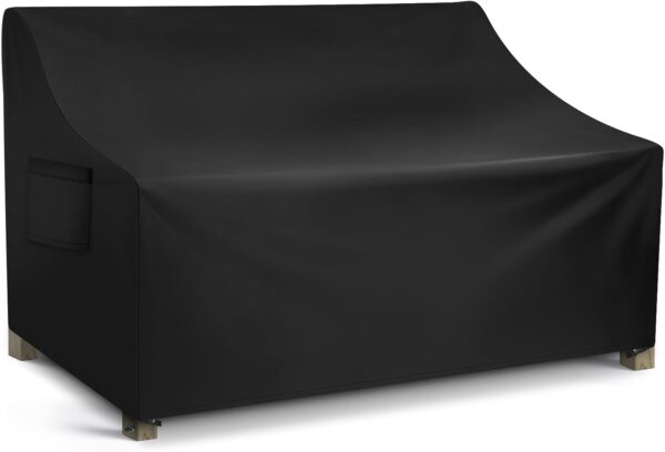 Patio Sofa Cover Waterproof, 3-Seater Outdoor Sofa, Heavy Duty Deep Lounge Loveseat, Large Lawn Furniture with Air Vent, 82.6’’ W x 39’’ D x 28’’ H 1